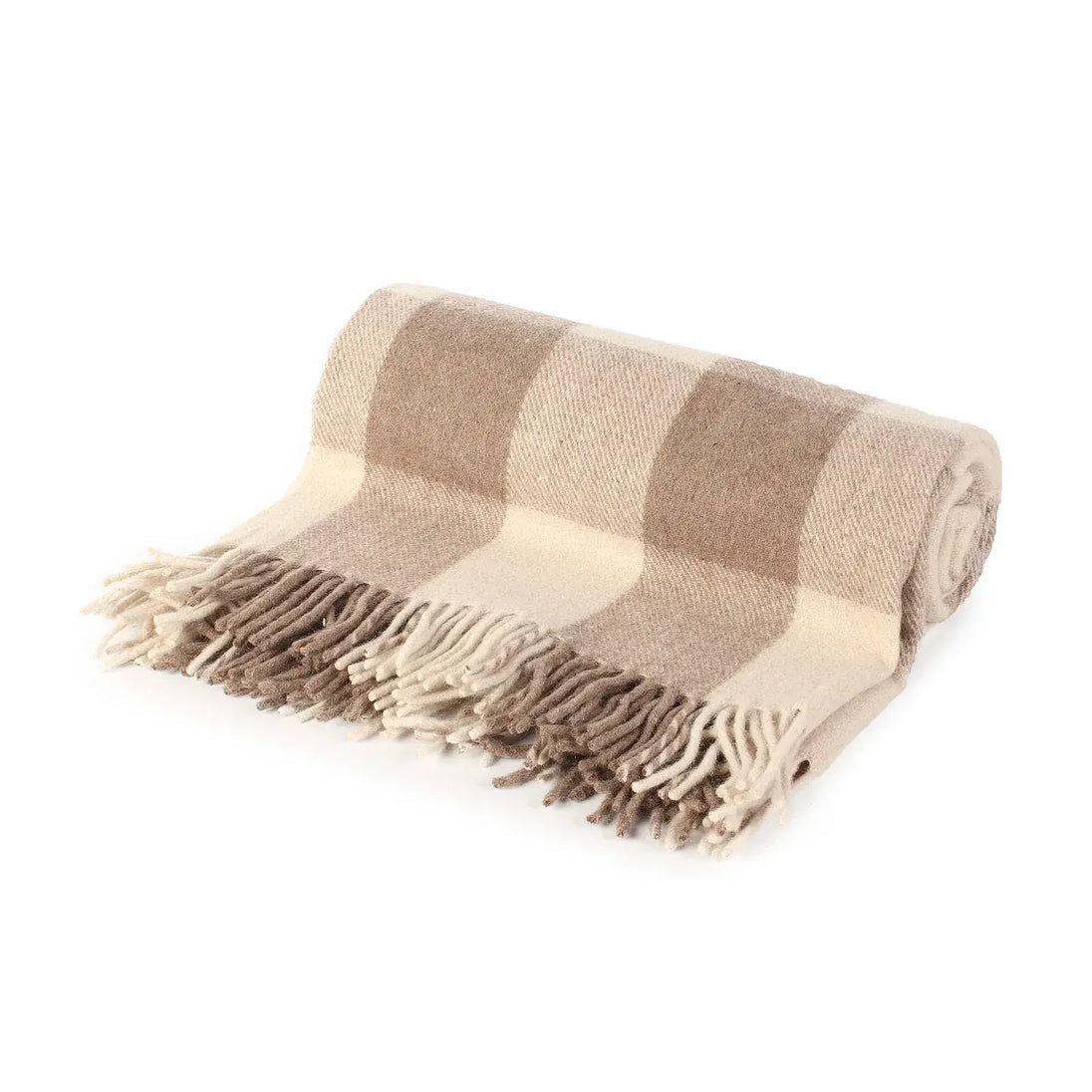 Jacob Tartan Wool Blend Throw Travel Blanket 155cm x 190cm