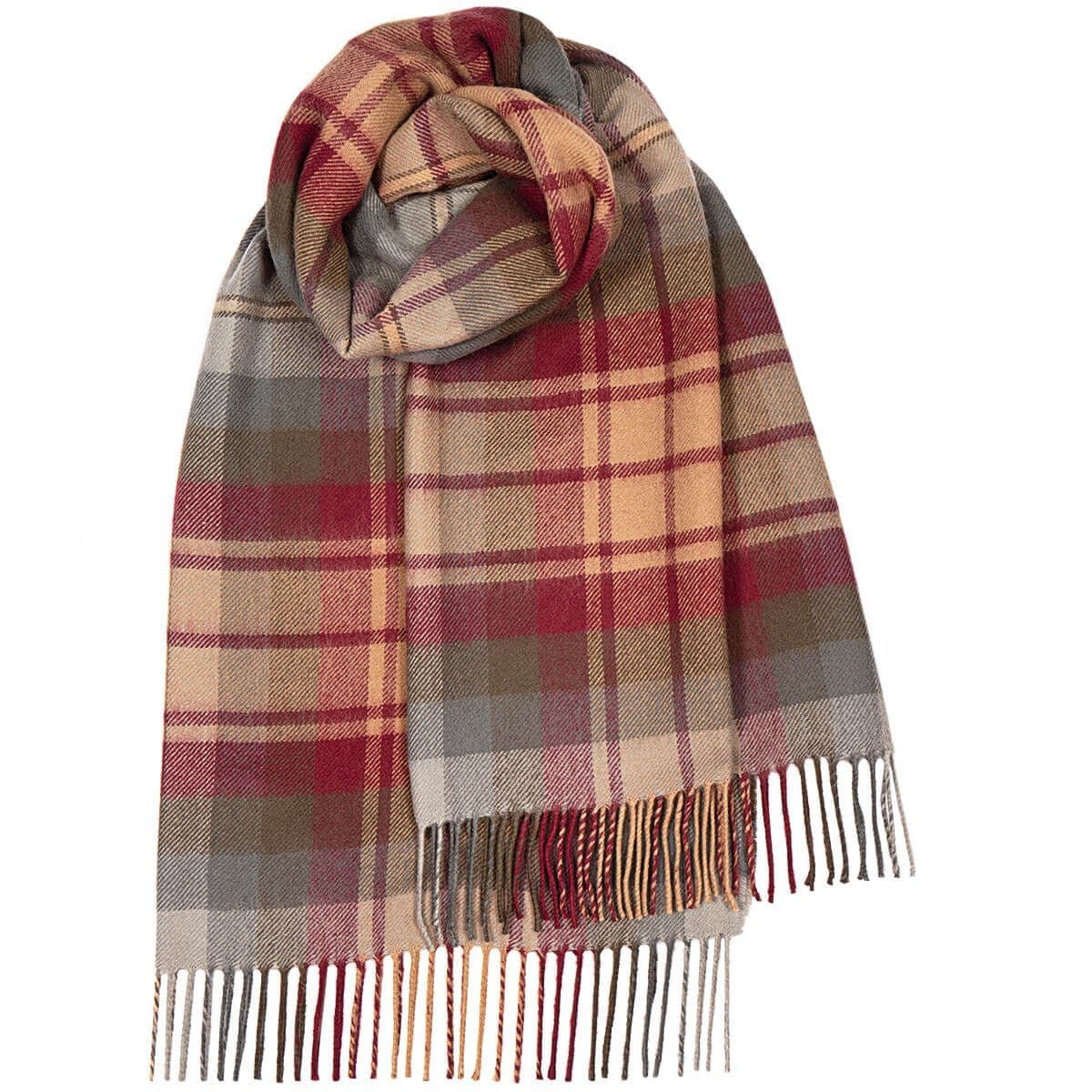Ladies Auld Scotland Tartan Pure Lambswool Stole