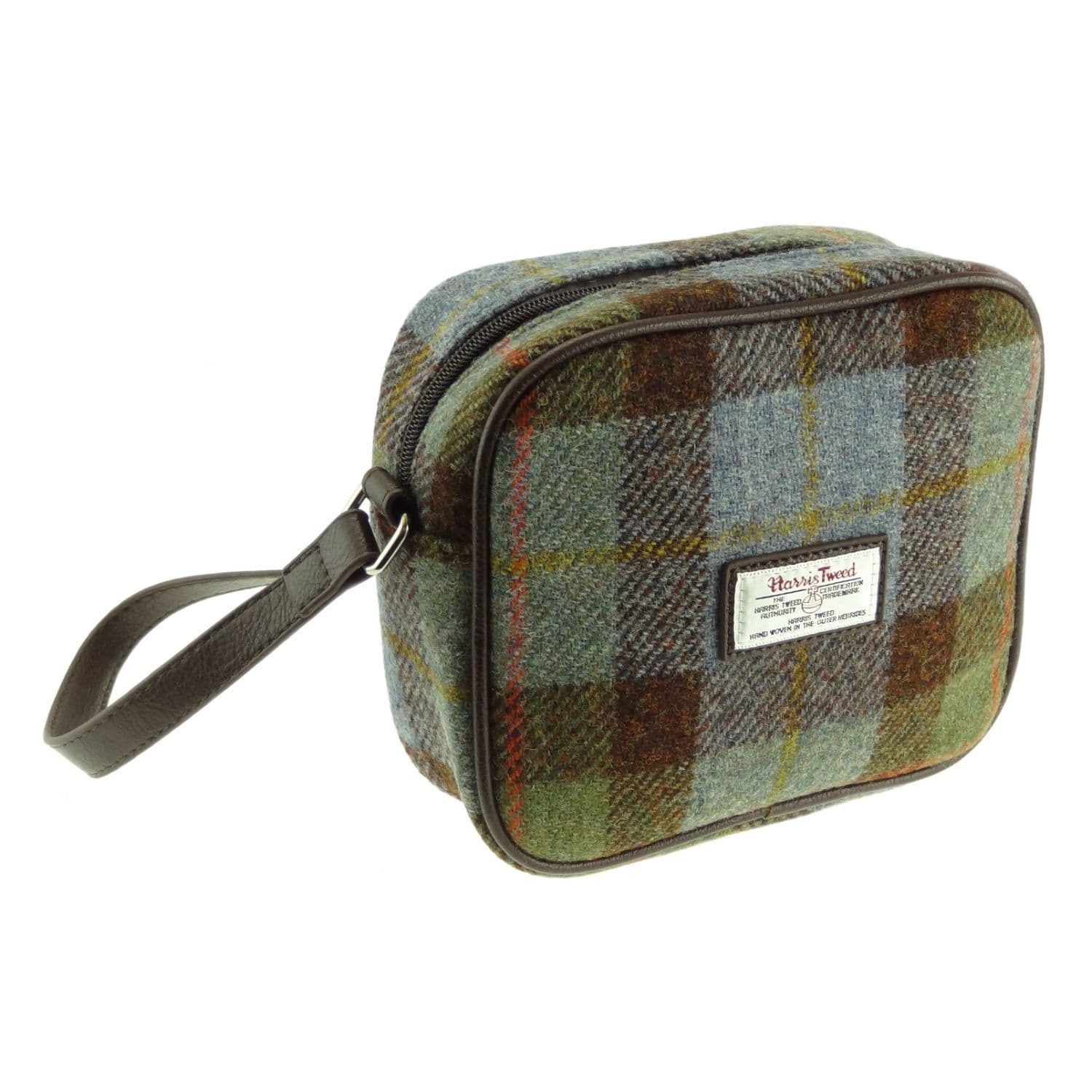 Ladies Authentic Harris Tweed Almond Square Mini Bag MacLeod Tartan
