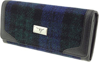 Ladies Authentic Harris Tweed Black Watch Tartan Long Purse