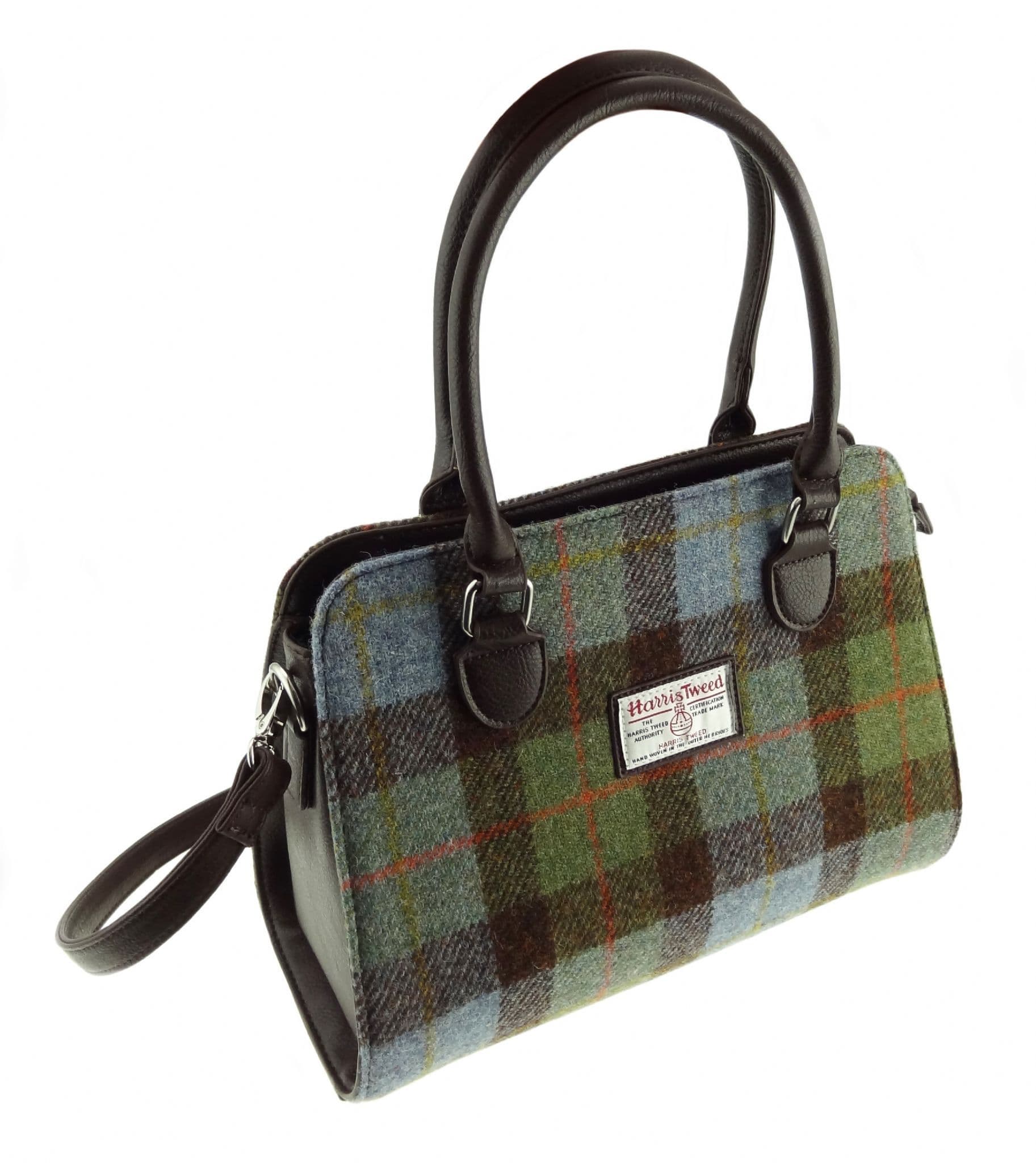 Ladies Authentic Harris Tweed Midi Tote Findhorn Bag MacLeod Tartan