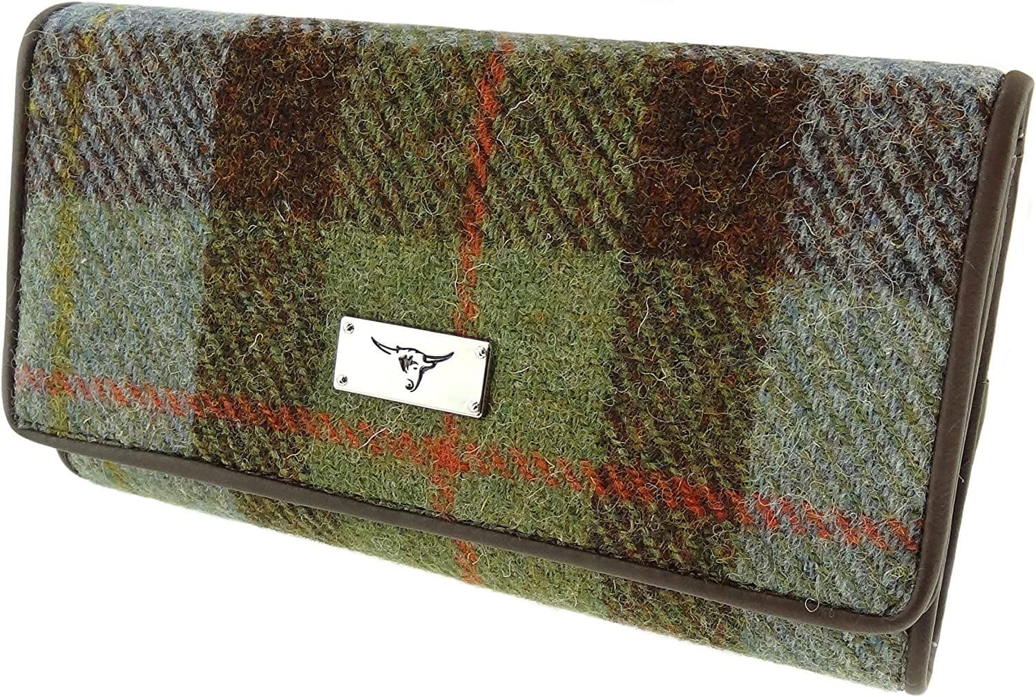 Ladies Authentic Harris Tweed Purse in MacLeod Tartan with ID Window