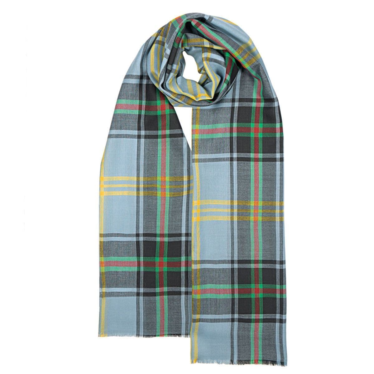 Ladies Bell of the Borders Tartan Extra Fine Merino Stole