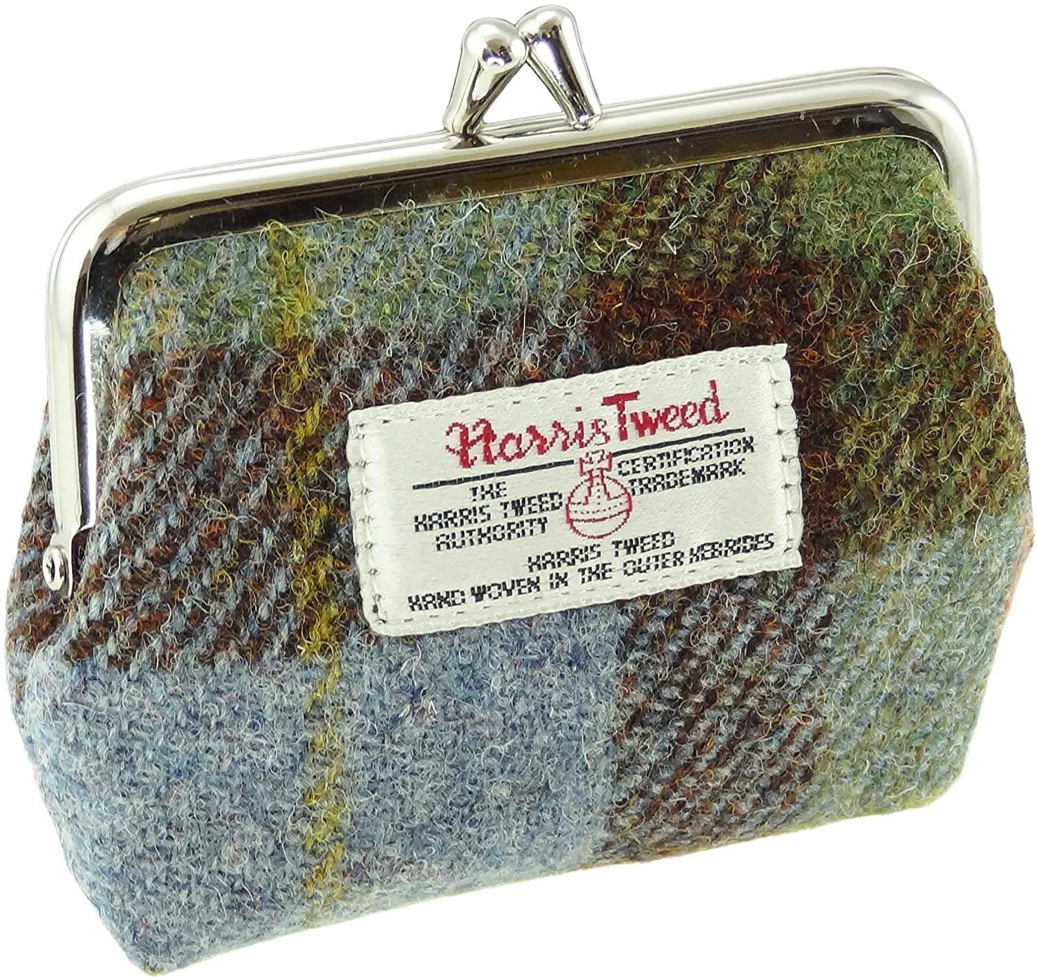 Ladies Harris Tweed Small Coin Purse in MacLeod Tartan