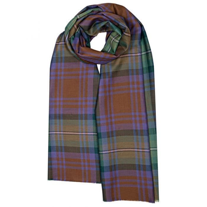Ladies Isle of Skye Tartan Extra Fine Merino Wool Stole