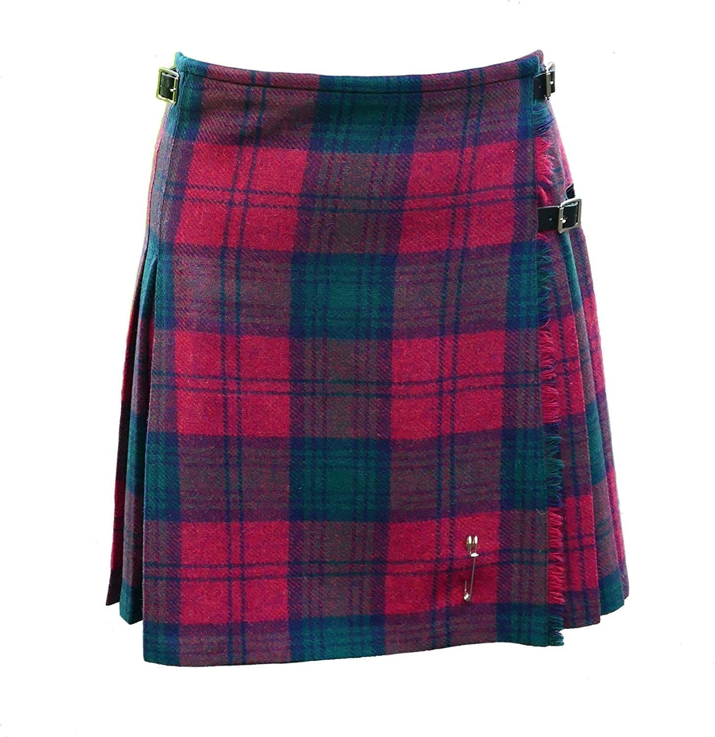 Ladies Pure Shetland Wool Classic Lindsay Tartan Mini Kilt