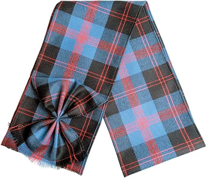 Ladies Pure Wool Angus Tartan Mini Sash With Rosette Made in Scotland