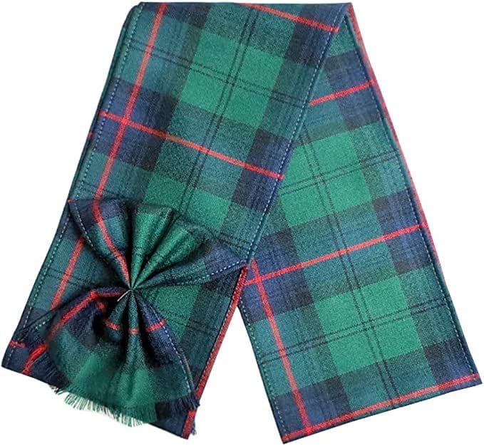 Ladies Pure Wool Armstrong Modern Tartan Mini Sash With Rosette Made in Scotland