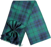 Ladies Pure Wool Austin Modern Tartan Mini Sash With Rosette Made in Scotland