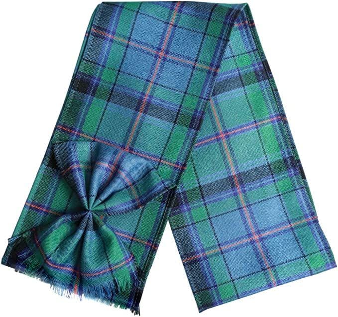 Ladies Pure Wool  Cooper Ancient Tartan Mini Sash With Rosette Made in Scotland