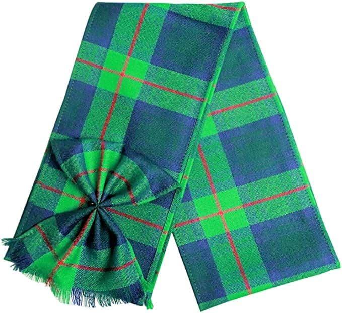 Ladies Pure Wool Cranston Modern Tartan Mini Sash With Rosette Made in Scotland