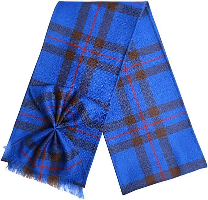 Ladies Pure Wool Elliot Tartan Mini Sash With Rosette Made in Scotland