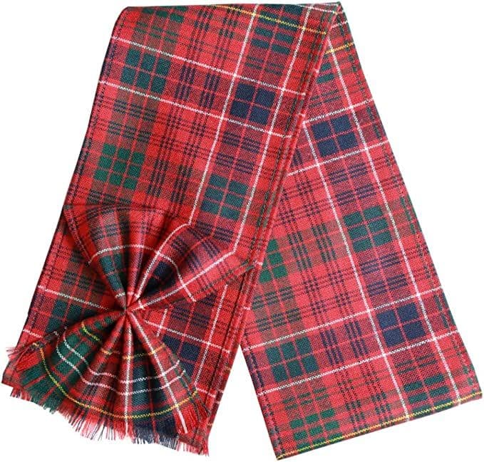 Ladies Pure Wool Lumsden Tartan Mini Sash With Rosette Made in Scotland