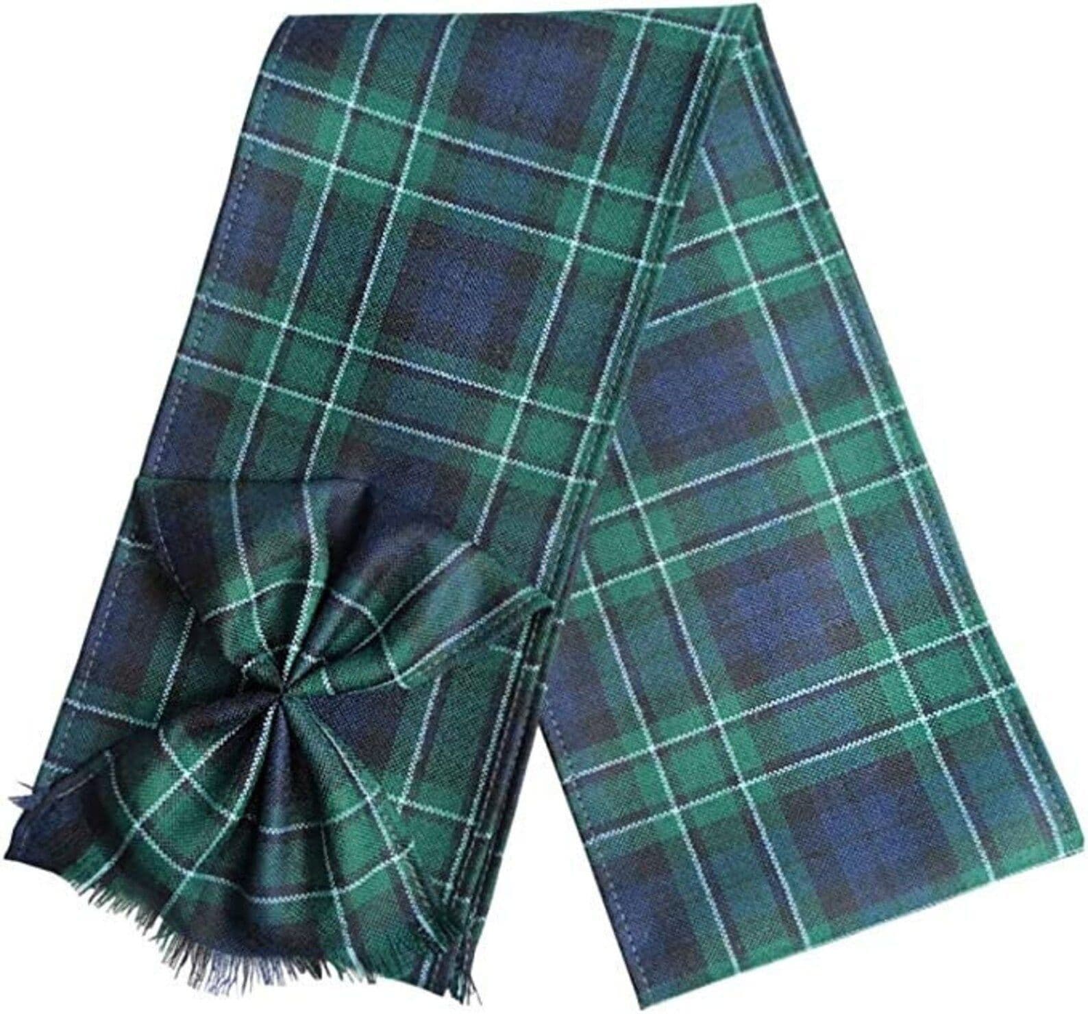 Ladies  Pure Wool Maccallum Tartan Mini Sash With Rosette  Made in Scotland