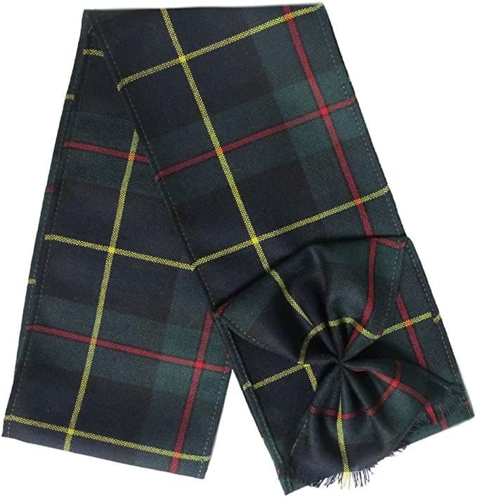 Ladies Pure Wool MacLeod of Harris Tartan Mini Sash With Rosette Made in Scotland