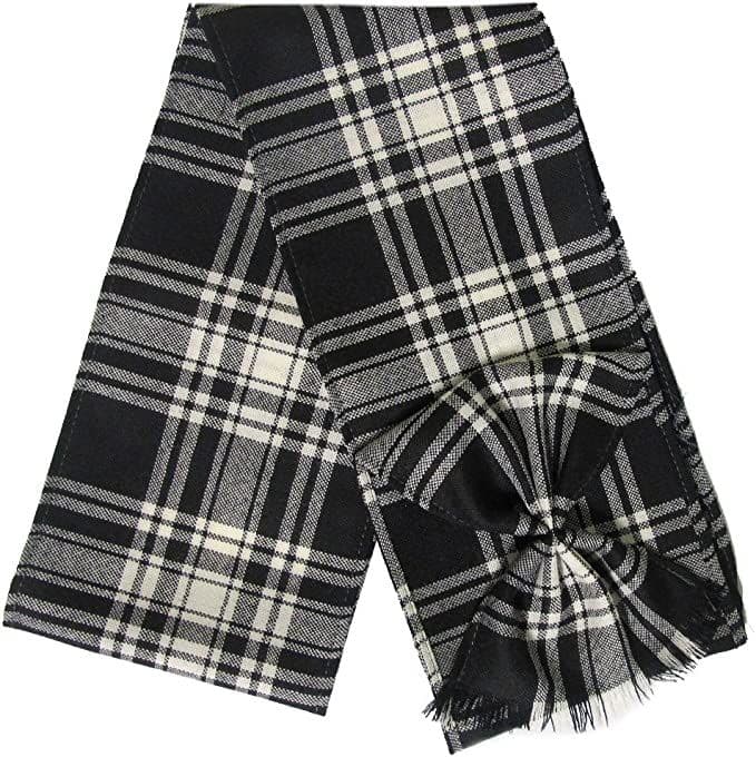 Ladies Pure Wool Menzies Tartan Mini Sash With Rosette Made in Scotland