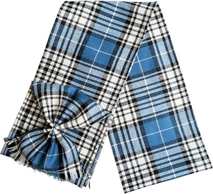 Ladies Pure Wool Napier Tartan Mini Sash With Rosette Made in Scotland