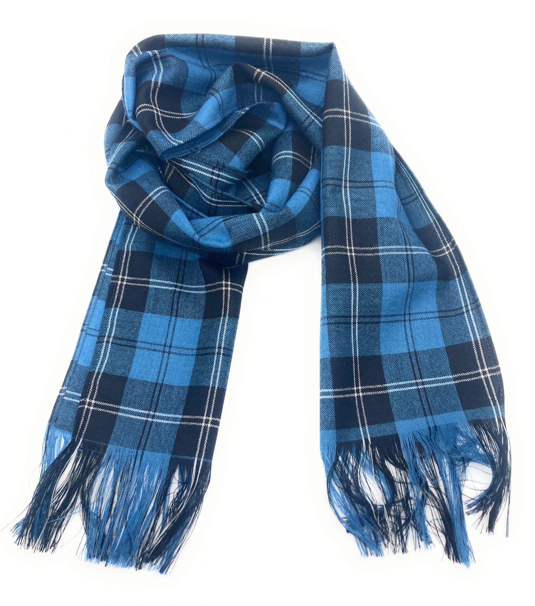 Ladies Pure Wool Ramsay Blue Stole/Shawl/Long Scarf