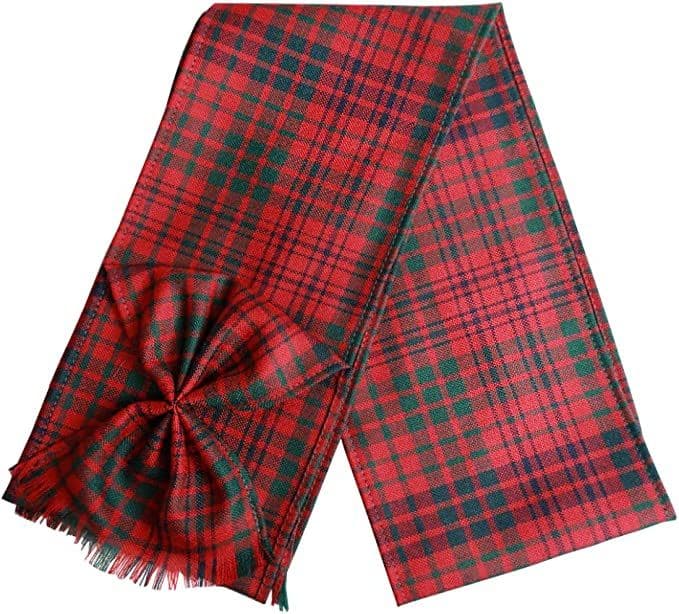 Ladies Pure Wool Ross Modern Tartan Mini Sash With Rosette Made in Scotland