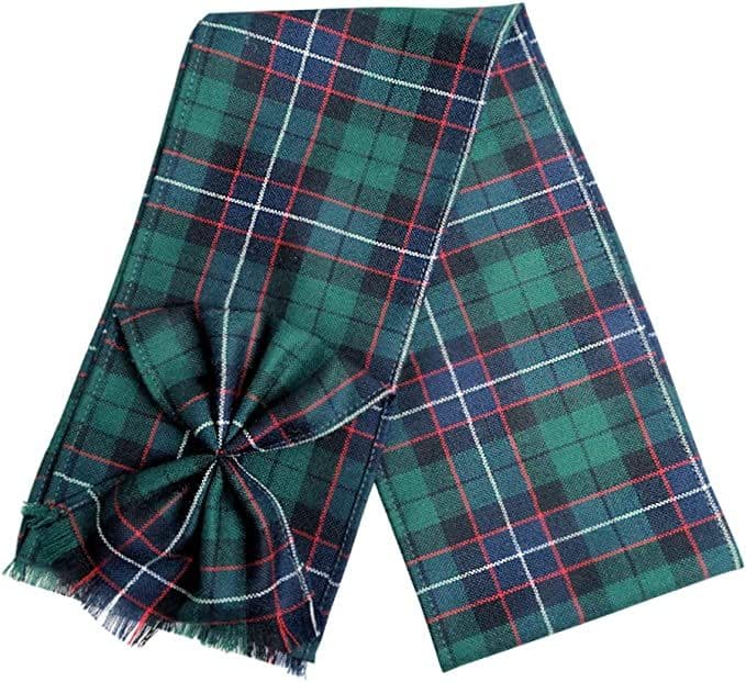 Ladies Pure Wool  Russell Tartan Mini Sash With Rosette Made in Scotland