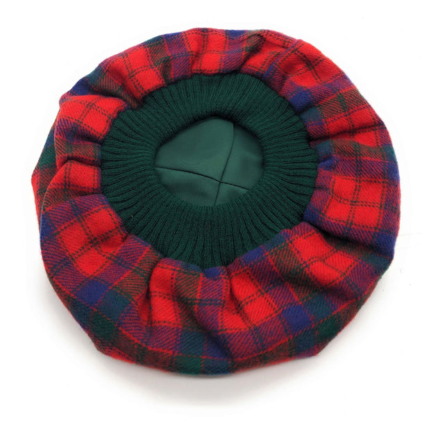 Ladies Robertson Red Tartan Lambswool Tam - Made in Scotland