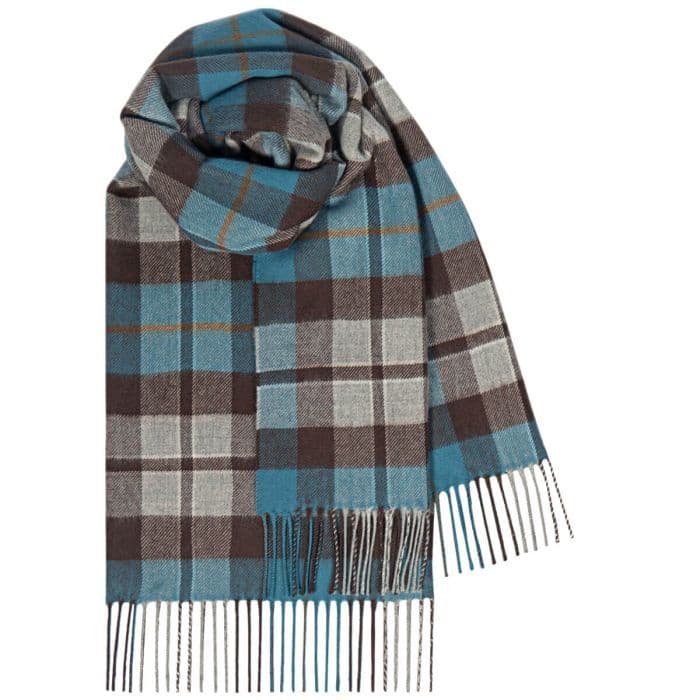 Ladies Rose Hunting Grey Tartan Lambswool Stole