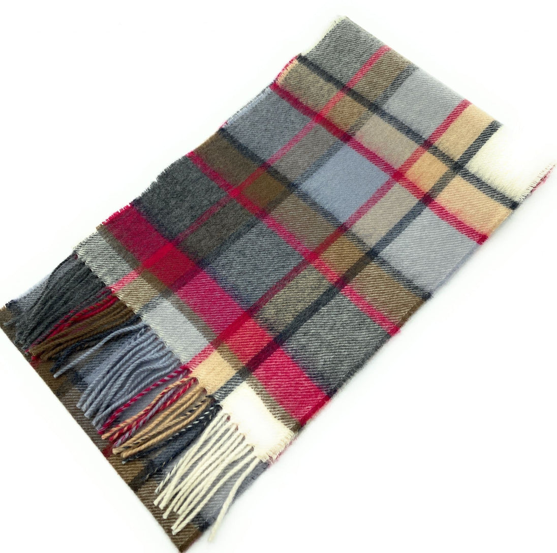 Old Town Mulberry Pure Lambswool Unisex Scarf - Made in Scotland