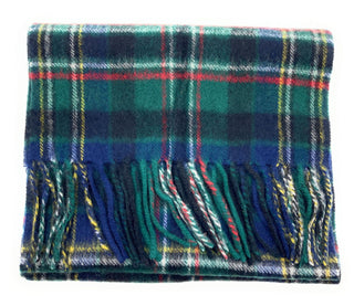 Pure Cashmere Scott Green Tartan Scarf
