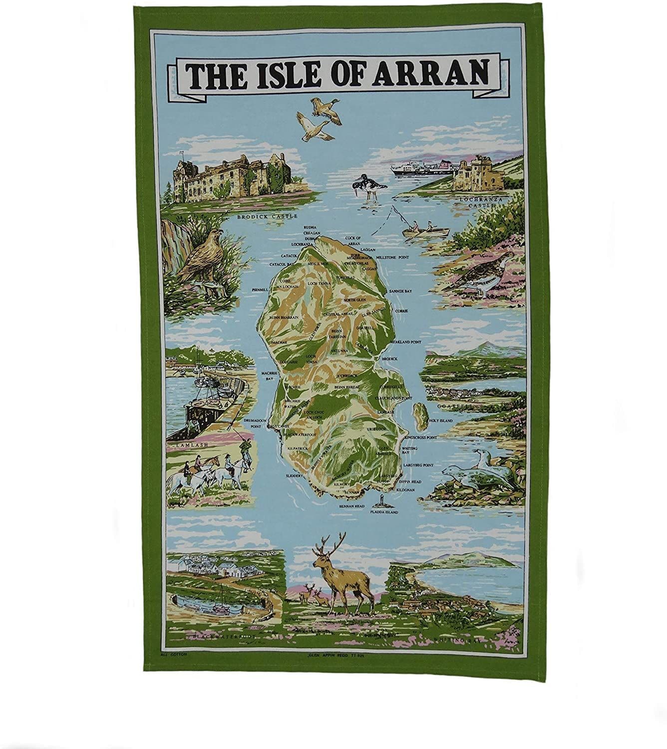 Pure Cotton The Isle of Arran Tea Towel