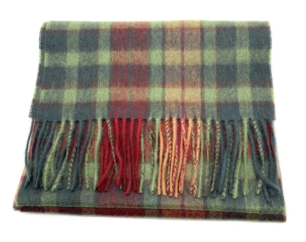 Pure Edinburgh Lambswool Buchanan Autumn Tartan Scarf