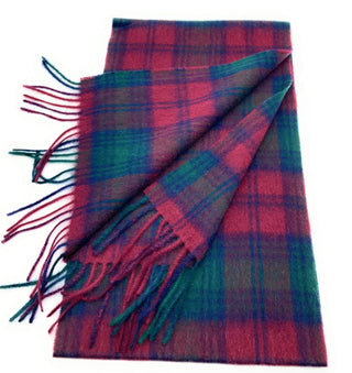 Pure Edinburgh Lambswool Lindsay Tartan Scarf