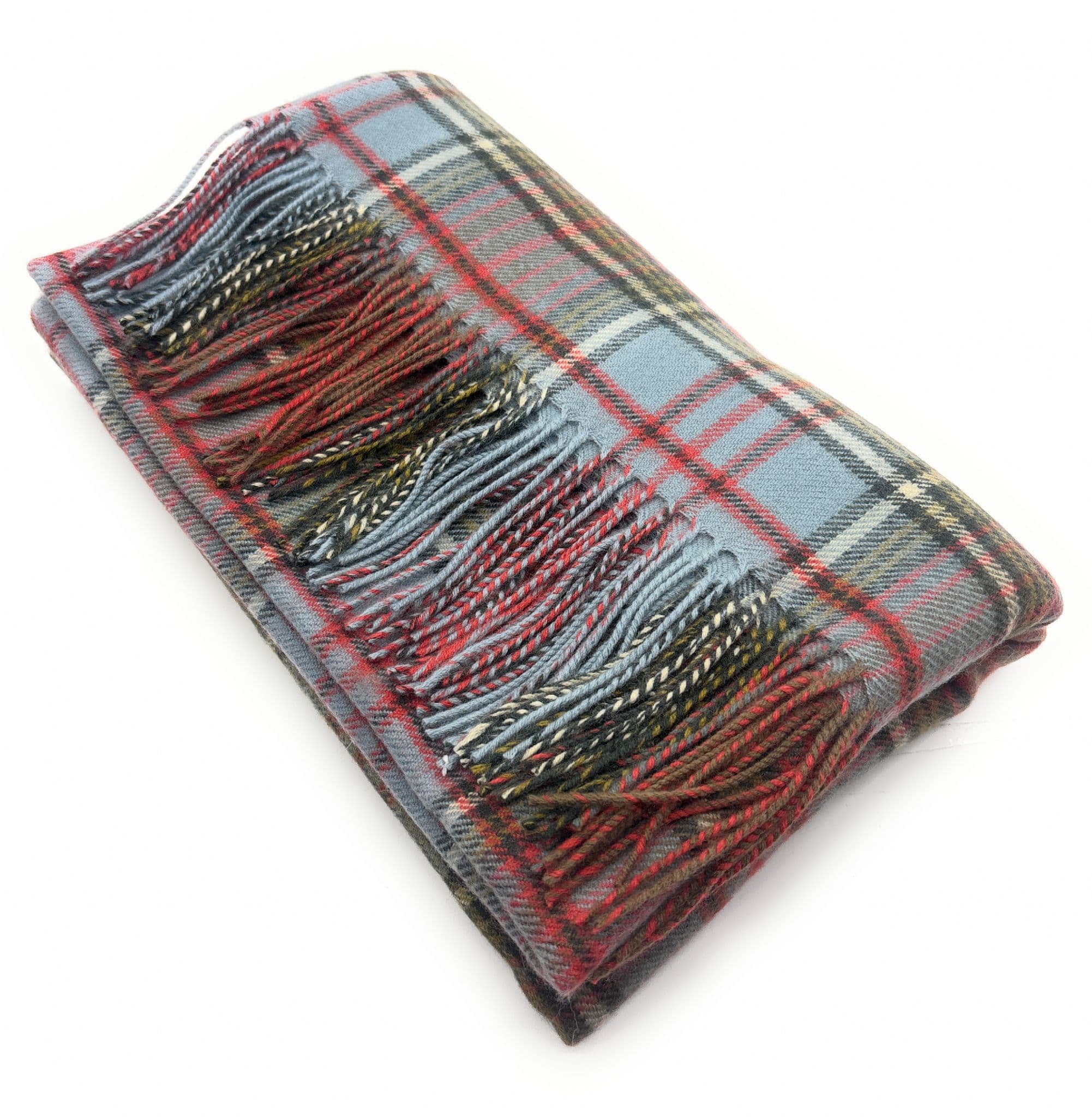 Pure Lambswool Anderson Weathered Tartan Cape - Made in Scotland
