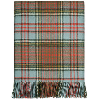 Pure Lambswool Anderson Weathered Tartan Rug/Blanket - Made in Scotland