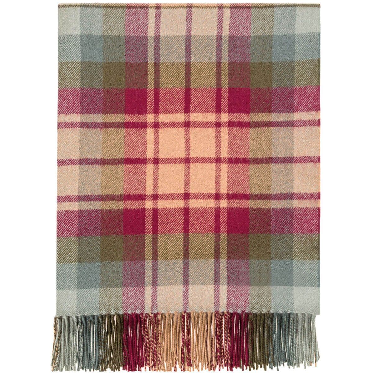 Pure Lambswool Auld Scotland Tartan Rug/Blanket  - Made in Scotland