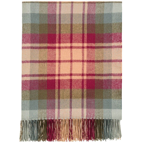 Pure Lambswool Auld Scotland Tartan Rug/Blanket  - Made in Scotland