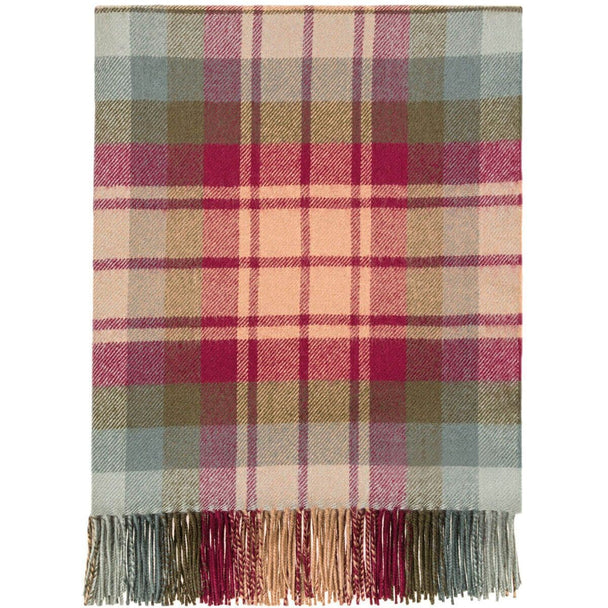 Pure Lambswool Auld Scotland Tartan Rug/Blanket  - Made in Scotland