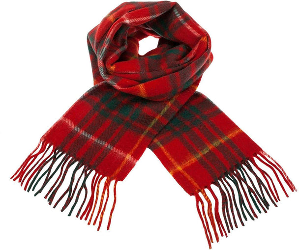 Pure Lambswool Bruce Modern Tartan Scarf  Made in Scotland