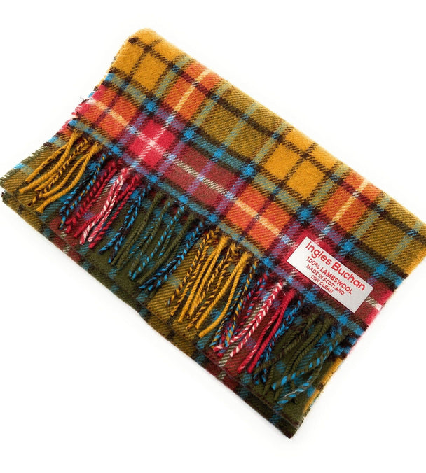 Pure Lambswool Buchanan Antique Tartan Scarf - Made in Scotland