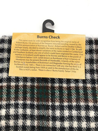 Pure Lambswool Burns Check Tartan Scarf -  Made in Scotland
