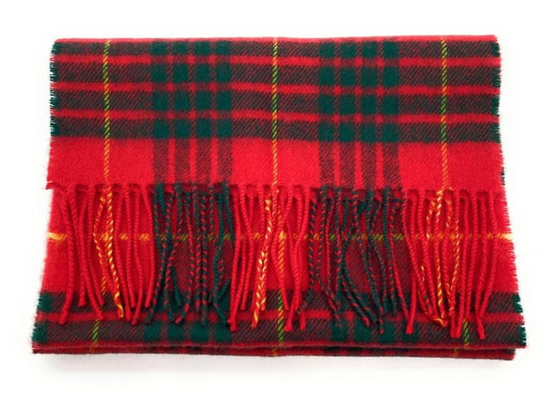 Pure Lambswool Cameron Modern Tartan Scarf - Made in Scotland