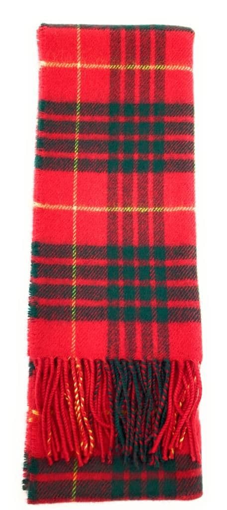 Pure Lambswool Cameron Modern Tartan Scarf - Made in Scotland