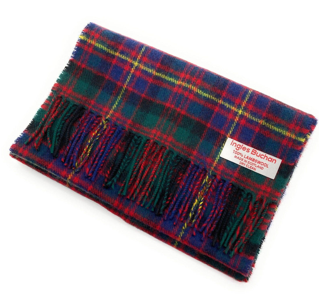 Pure Lambswool Cameron of Erracht Tartan Scarf -  Made in Scotland