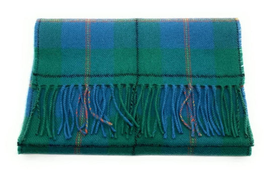 Pure Lambswool Carmichael Ancient Tartan Scarf - Made in Scotland