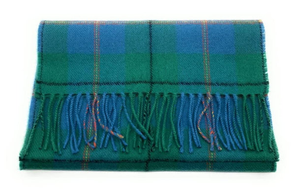 Pure Lambswool Carmichael Ancient Tartan Scarf - Made in Scotland