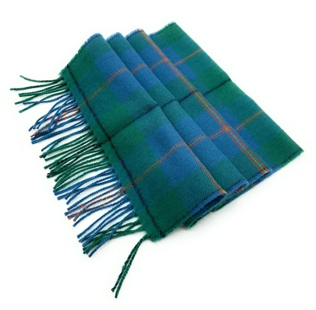 Pure Lambswool Carmichael Ancient Tartan Scarf - Made in Scotland