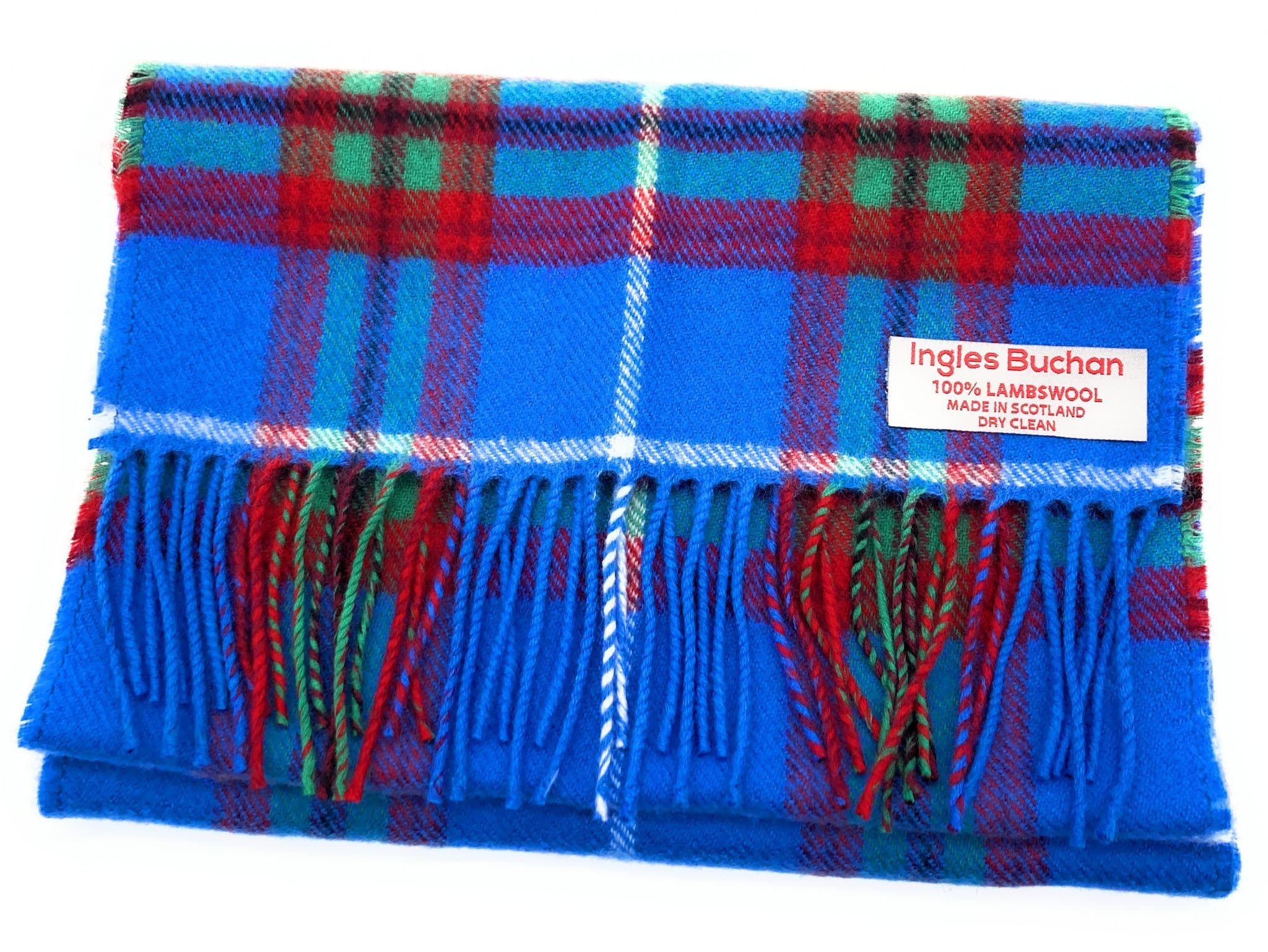 Pure Lambswool City of Edinburgh Tartan Scarf -  Made in Scotland