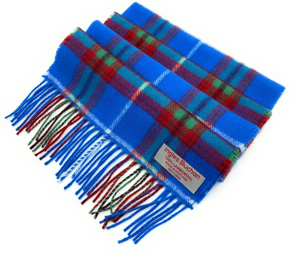 Pure Lambswool City of Edinburgh Tartan Scarf -  Made in Scotland