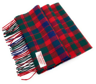 Pure Lambswool City of Glasgow Tartan Scarf -  Made in Scotland