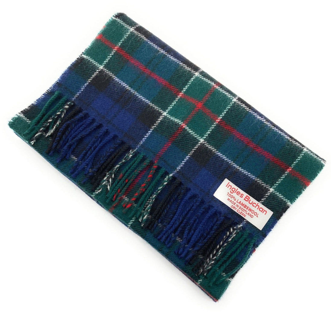 Pure Lambswool Colquhoun Tartan Scarf -  Made in Scotland