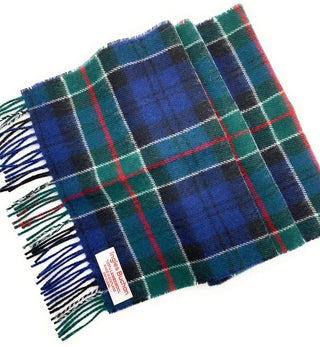 Pure Lambswool Colquhoun Tartan Scarf -  Made in Scotland
